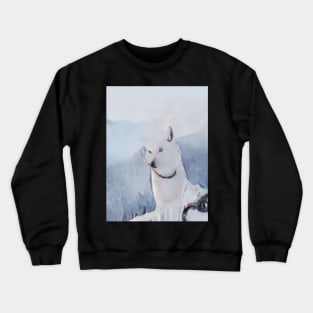 White Wolf Geek Designer Dune Stika Artistic Anime Style Crewneck Sweatshirt